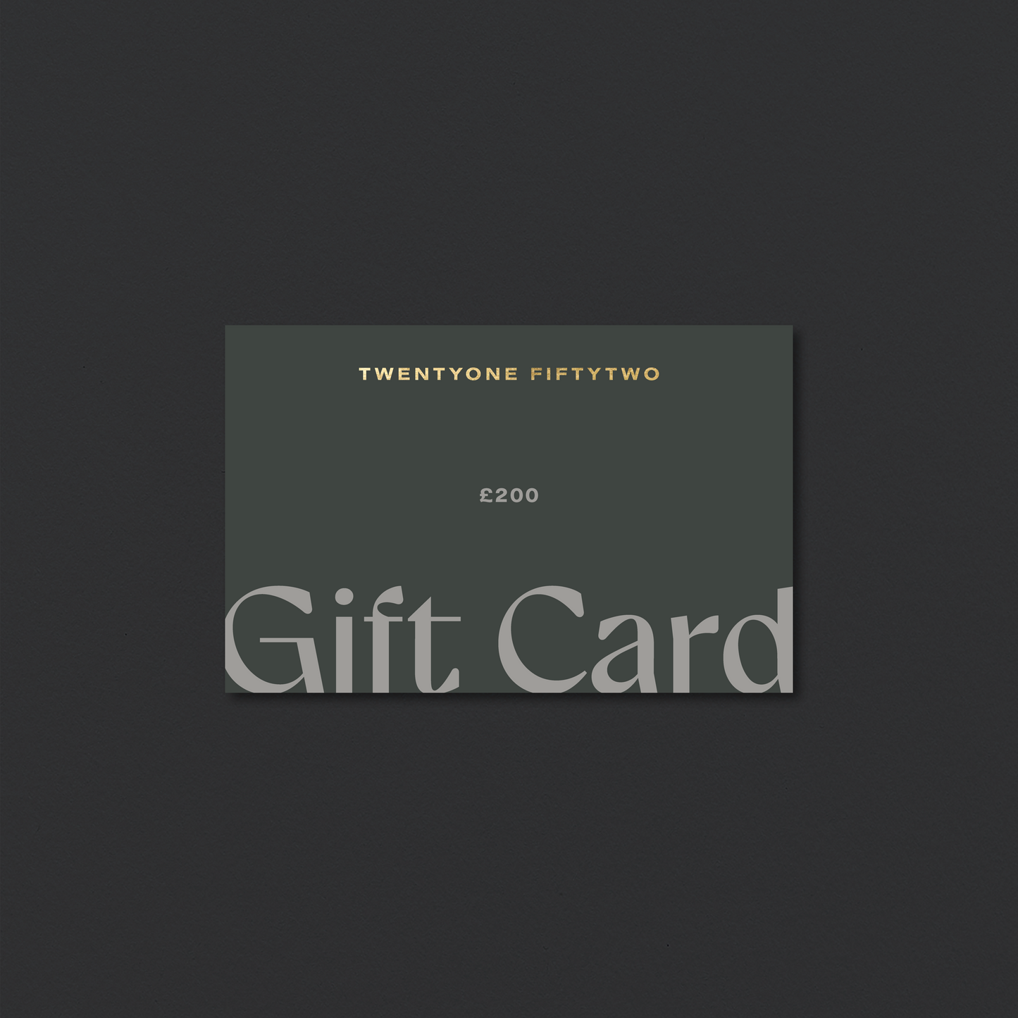 21|52 - Gift Card